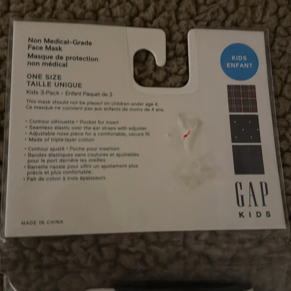 New face masks kids blm Black Lives Matter plaid